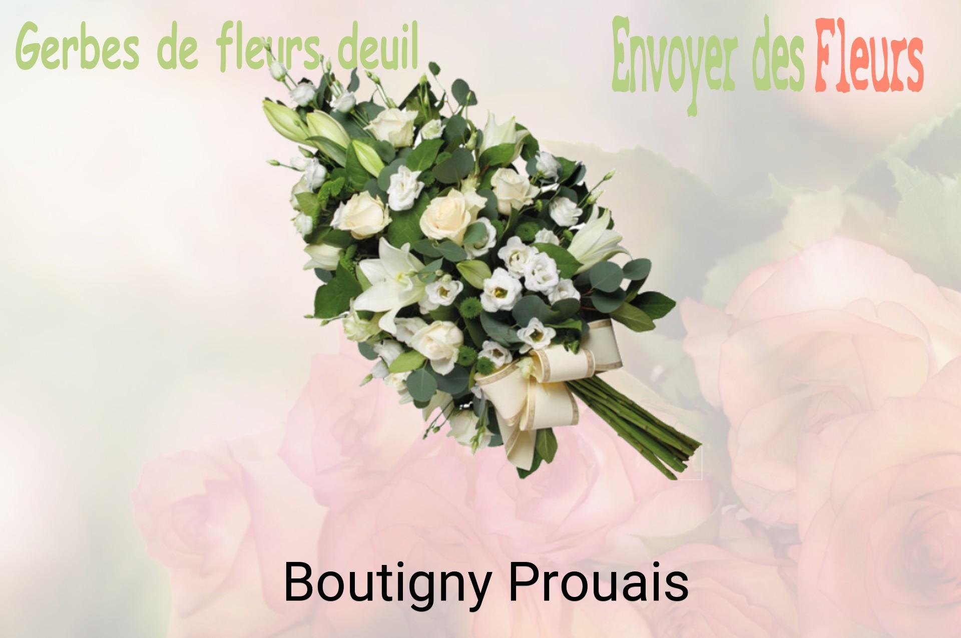 Gerbe de fleurs de deuil livrée à Boutigny-Prouais